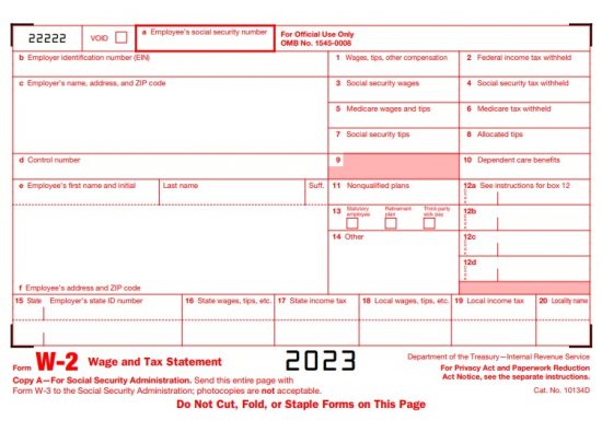 米国Form W-2（米国源泉徴収票）とは